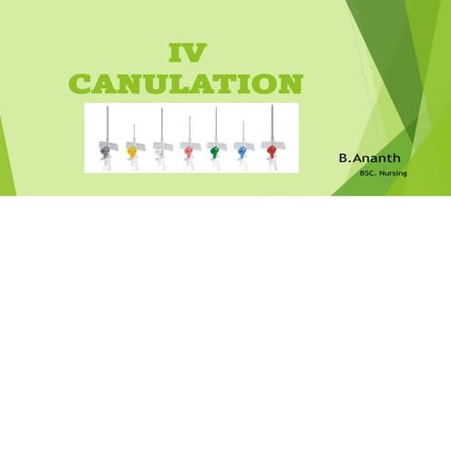 IV CANNULATION.pdf . How to insert iv cannula