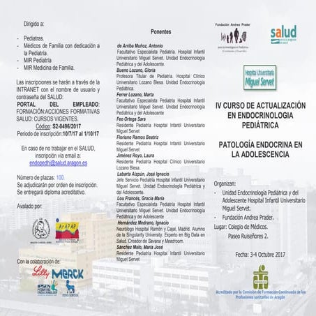 IV Curso de Endocrinología Pediátrica