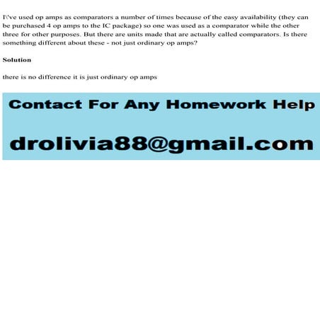 Ive used op amps as comparators a number of times because of the e.pdf