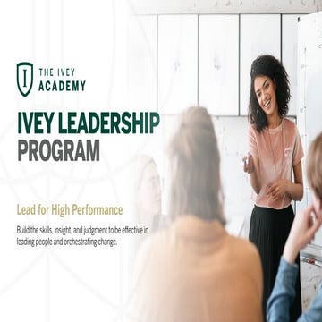Ivey Leadership Program Overview
