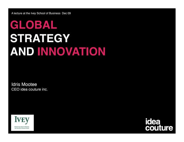 Ivey Lecture Global Strategy Short