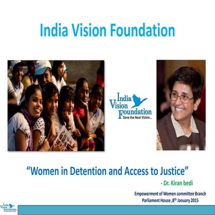 Presentation by India Vision Foundation with Committe  of Parliamentarians on...