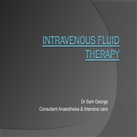 Iv fluids | PPT