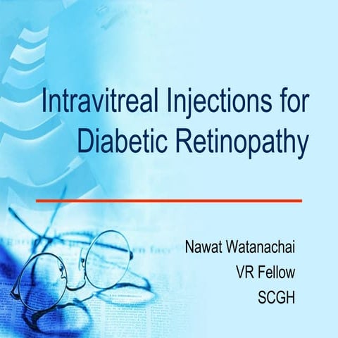 NW2007 Intravitreal Avastin Injection for Diabetic Retinopathy