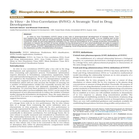 IVIVC | PDF