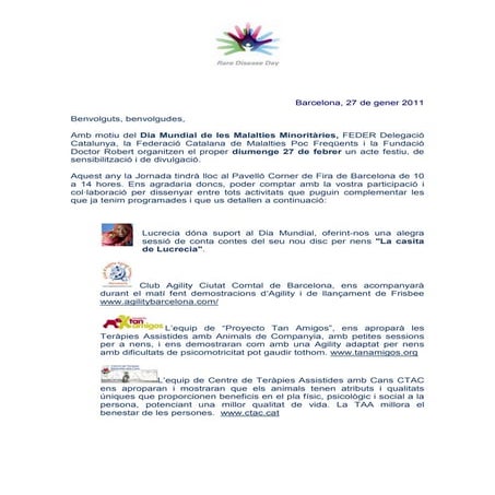 Iv jornada del dia mundial de les malalties minoritries