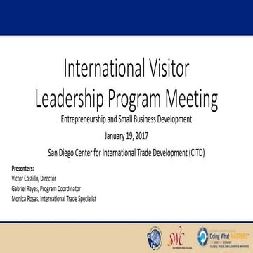 International Visitor Leadership Program Meeting | PDF