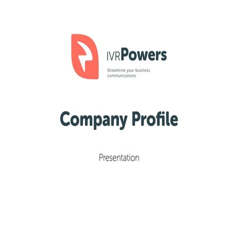 Interactive Powers · Company Profile 2016