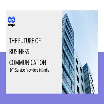The Future of Business Communication in india | PPTX