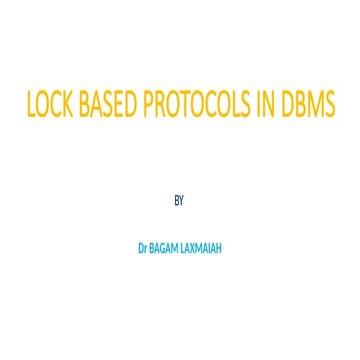 2 phase locking protocol DBMS | PPTX