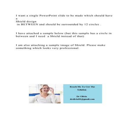 I want a single PowerPoint slide to be made which should have a Sh | DOCX
