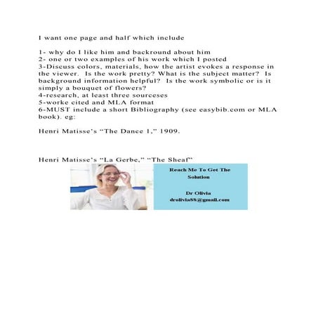 I want one page and half which include 1- why do I like him and .docx