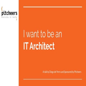 I want to be an IT Architect