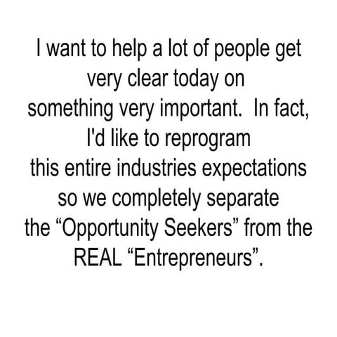 The True Entrepreneur