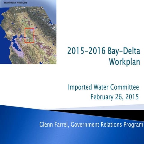 2015-2016 Bay-Delta Workplan - February 26, 2015