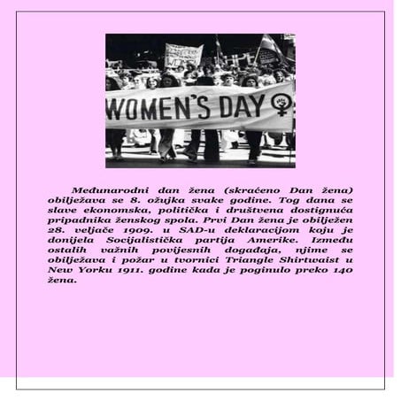 Dan žena i Rosa Parks