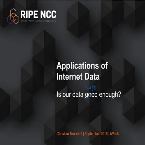 Applications of Internet Data