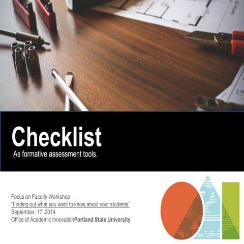 Formative assessent workshop presentation