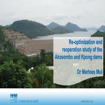 Agriculture component of the re-optimization and reoperation study of the Ako...