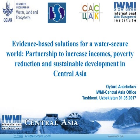 Evidence-based solutions for a water-secure world: Partnership to increase in...