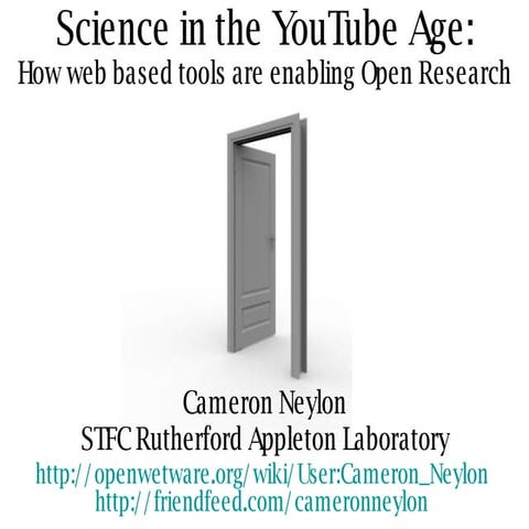 Science in the YouTube Age