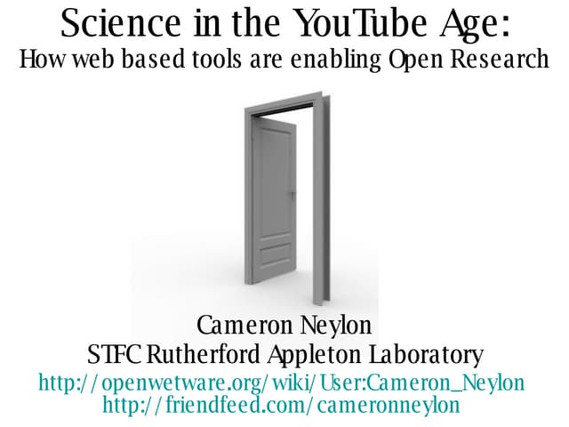 Science in the YouTube Age