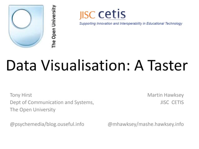 Iwmw12 data viz taster