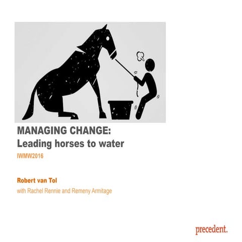 IWMW16, Precedent plenary talk from Rob van Tol: 'Managing Change - Leading h...