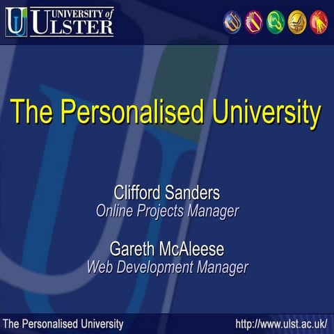 IWMW 2000: The Personalised University