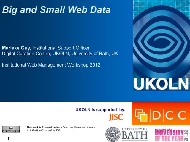 Big and Small Web Data