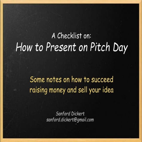 Innovation Warehouse Pitch Day Guidance