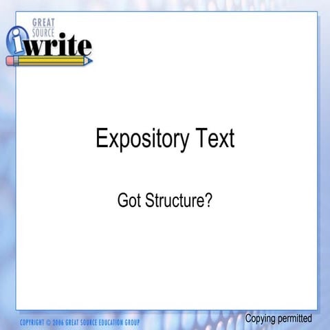 iWrite Expository Mini Lesson