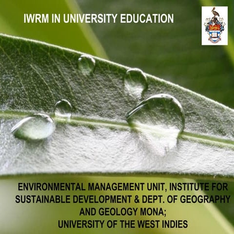 Iwrm in university education | PPT