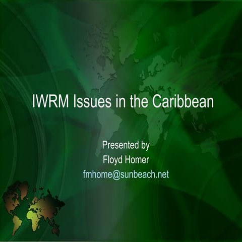 IWRM Issues in the Caribbean 