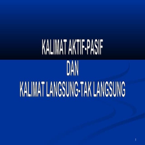 Kalimat aktifpasif-kalimat-langsung-taklangsung