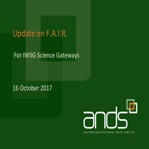 IWSG Science Gateways