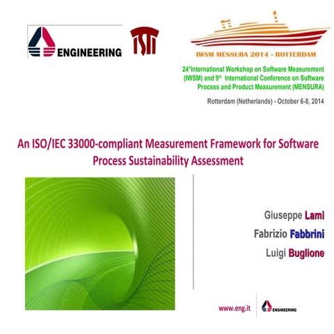 An ISO/IEC 33000-compliant Measurement Framework for Software Process Sustain...