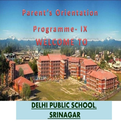 Parents Orientation Programme for Class IX