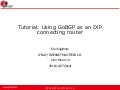 Tutorial: Using GoBGP as an IXP connecting router