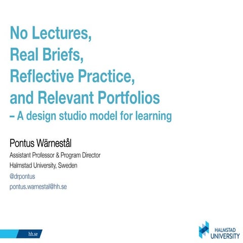 IxDA Edu Summit 2015 - Pontus Warnestal