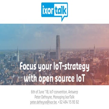 IxorTalk IoT Convention 2018