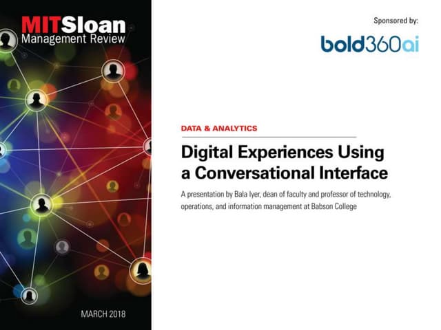 Digital Experiences Using a Conversational Interface