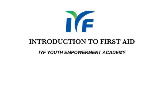 Project on first aid | PPT | First Aid | Injuries