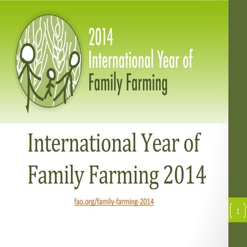 International Year of Family Farming 2014