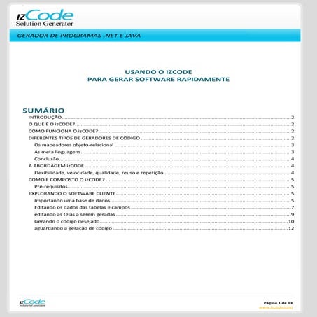 izCode Argumento Técnico