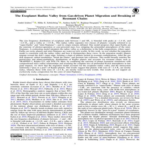The Exoplanet Radius Valley from Gas-driven Planet Migration and Breaking of ...