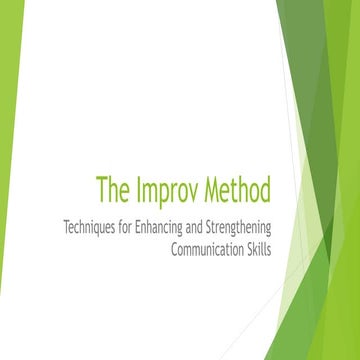 The improv method_presentation_jan2017