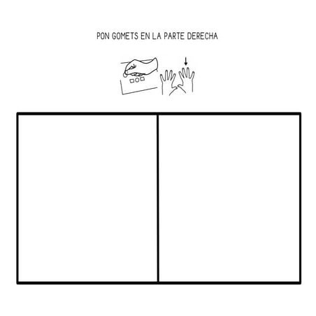 Izquierda y derecha pintar