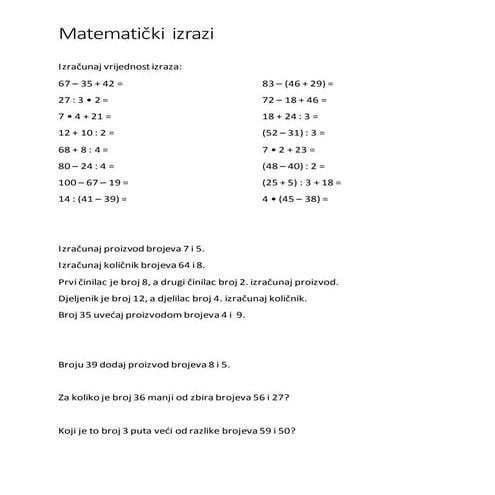 Izrazi | PDF