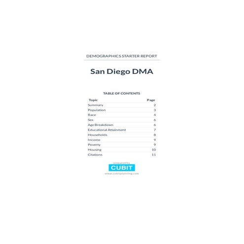 San Diego DMA Demographics